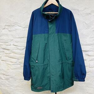 Eddie Bauer VTG 90’s EBTEK Gore-Tex Waterproof Parka Jacket Large Green Blue